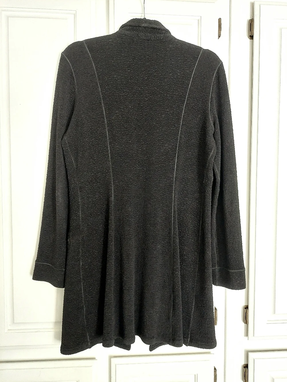 Eva Varro Barcelona Pebble Textured Knit Jacket in Black Size L - Picture 9 of 14
